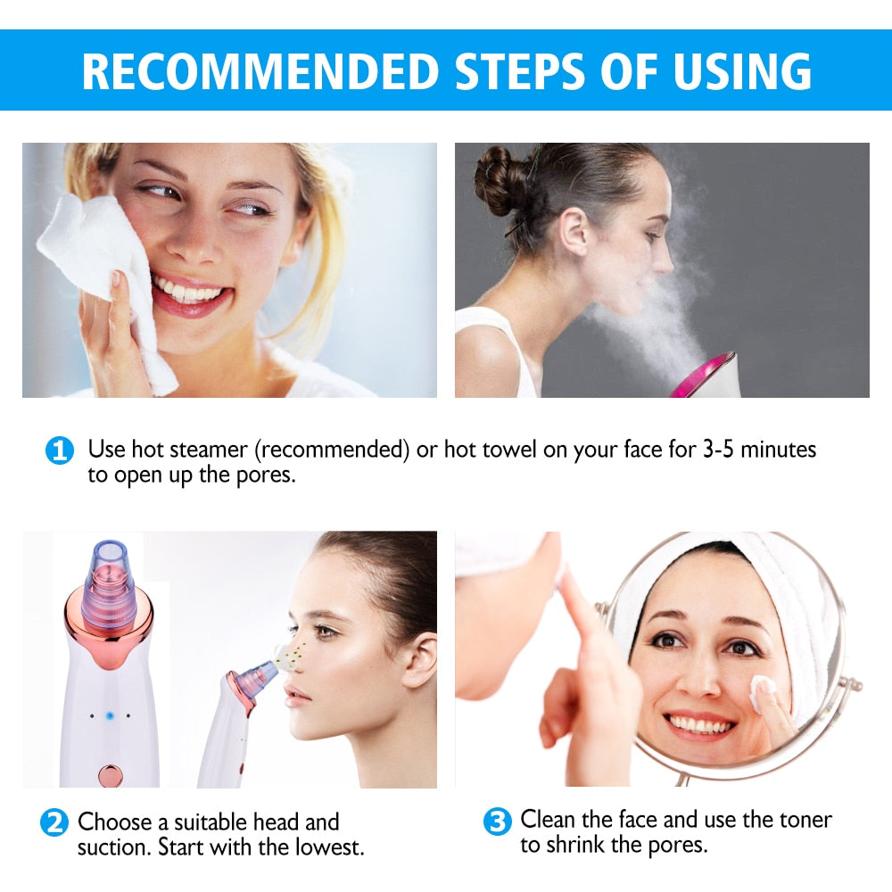 Face Clean Pore Vacuum Blackhead Remover Skin Care