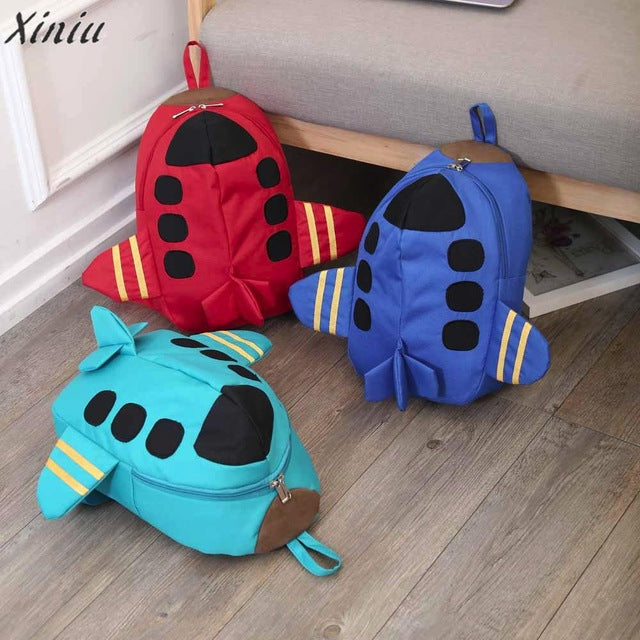 Fashion Backpack Baby kids Boys Girls unique Plane