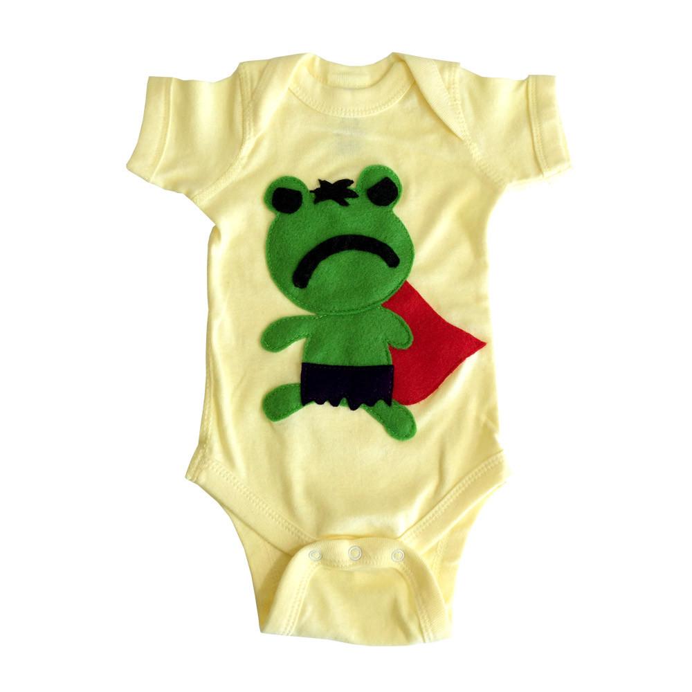 Super Hero Onesie - Team Super Animals - Hopper Froggy