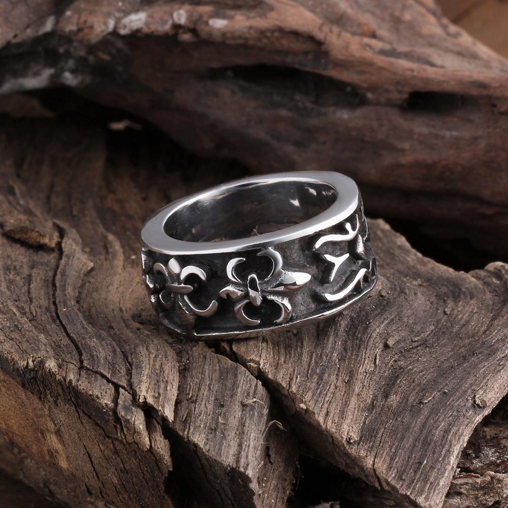 316L Stainless Steel Roman Emblem Ring