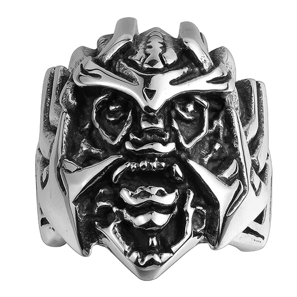 316L Stainless Steel Silver Japanese Dragon Men's Ring | Silver Milo