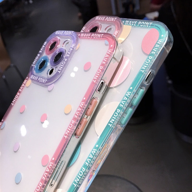 OH Fashion iPhone Case Hearts Clear Case Multiple Colors, 1 Count