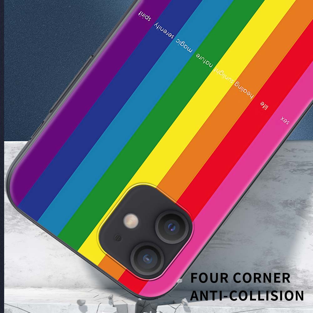 Rainbow Theme Protective Case for iPhone