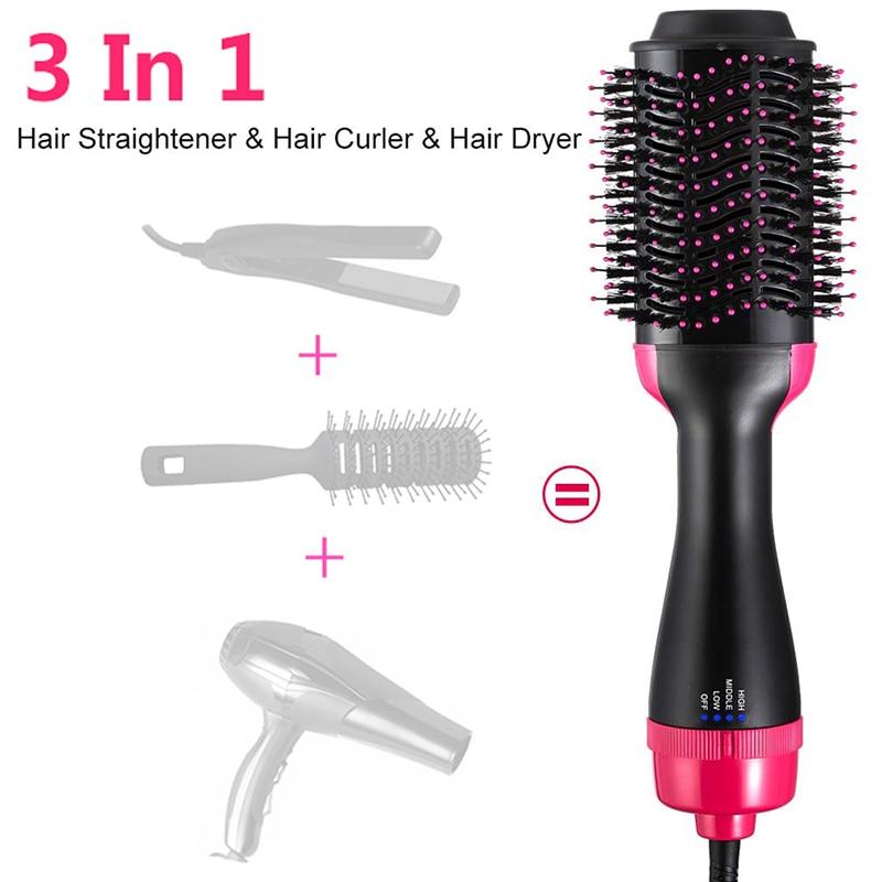 One Step Electric Hot Air Brush Multifunctional Negative Ions Hair