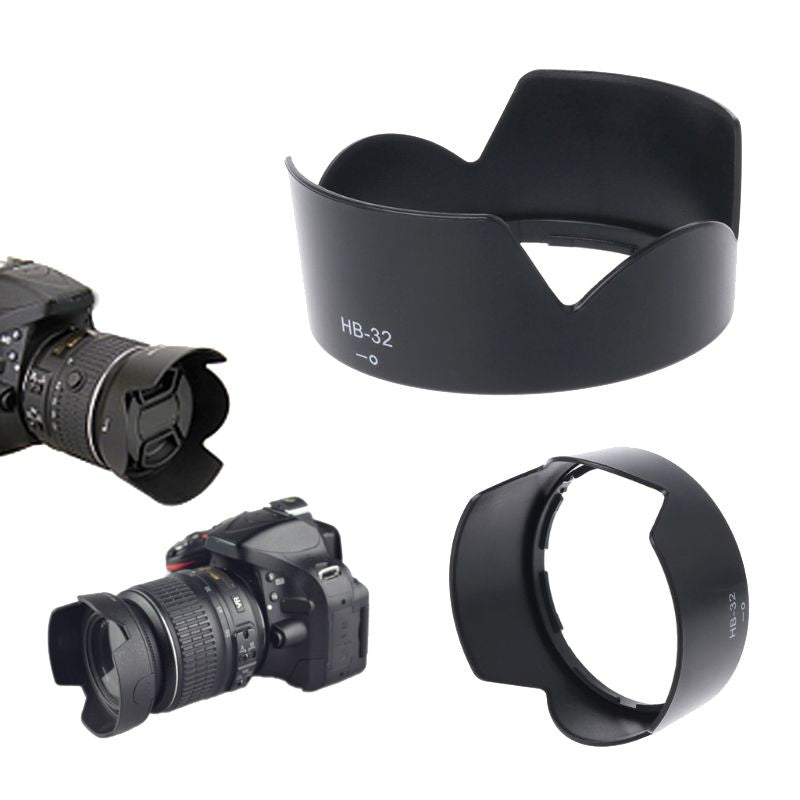 HB 32 67 MM Durable Black Plastic Camera Lens Hood