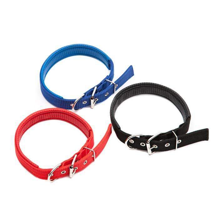 Adjustable Dog Collar with Metal D Ring & Buckle Pet Collars Neck