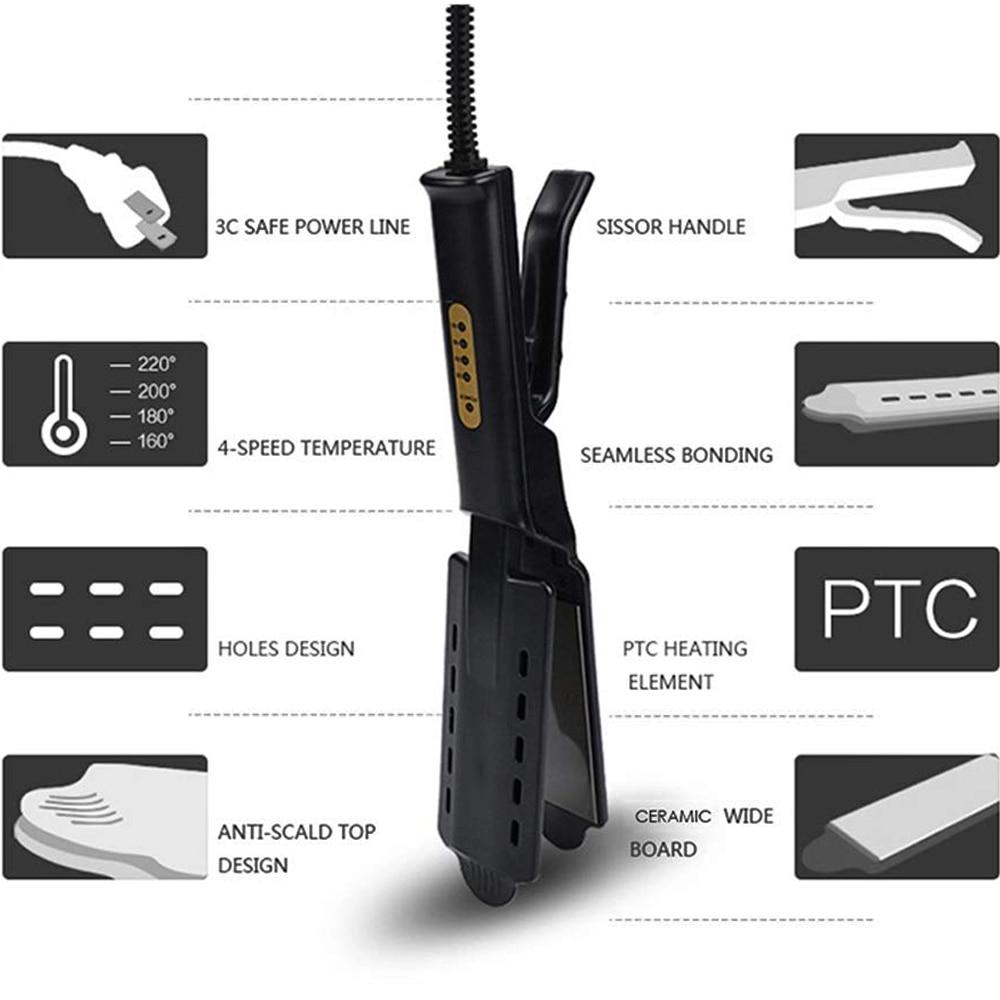 Hair Straightener Four-Gear Temperature Adjustment