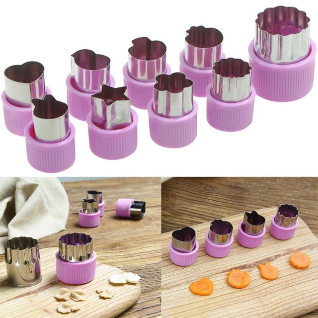 9-Piece Set Stainless-Steel Biscuit Cake