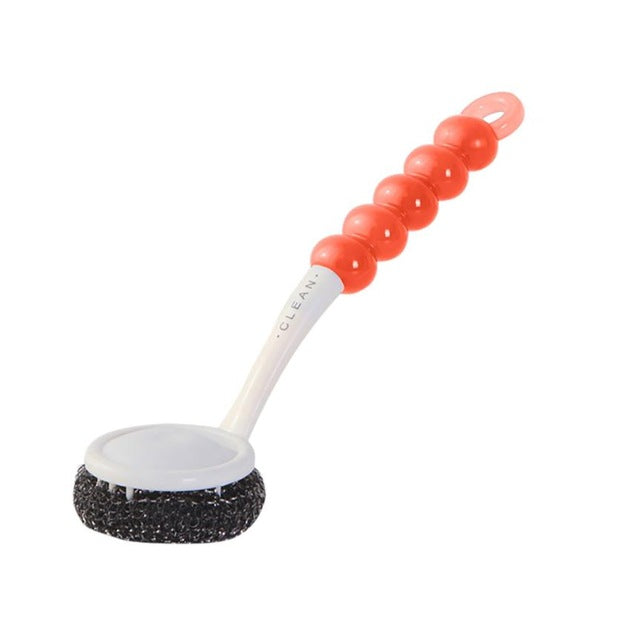 Kitchen Long handle Steel Ball Brush