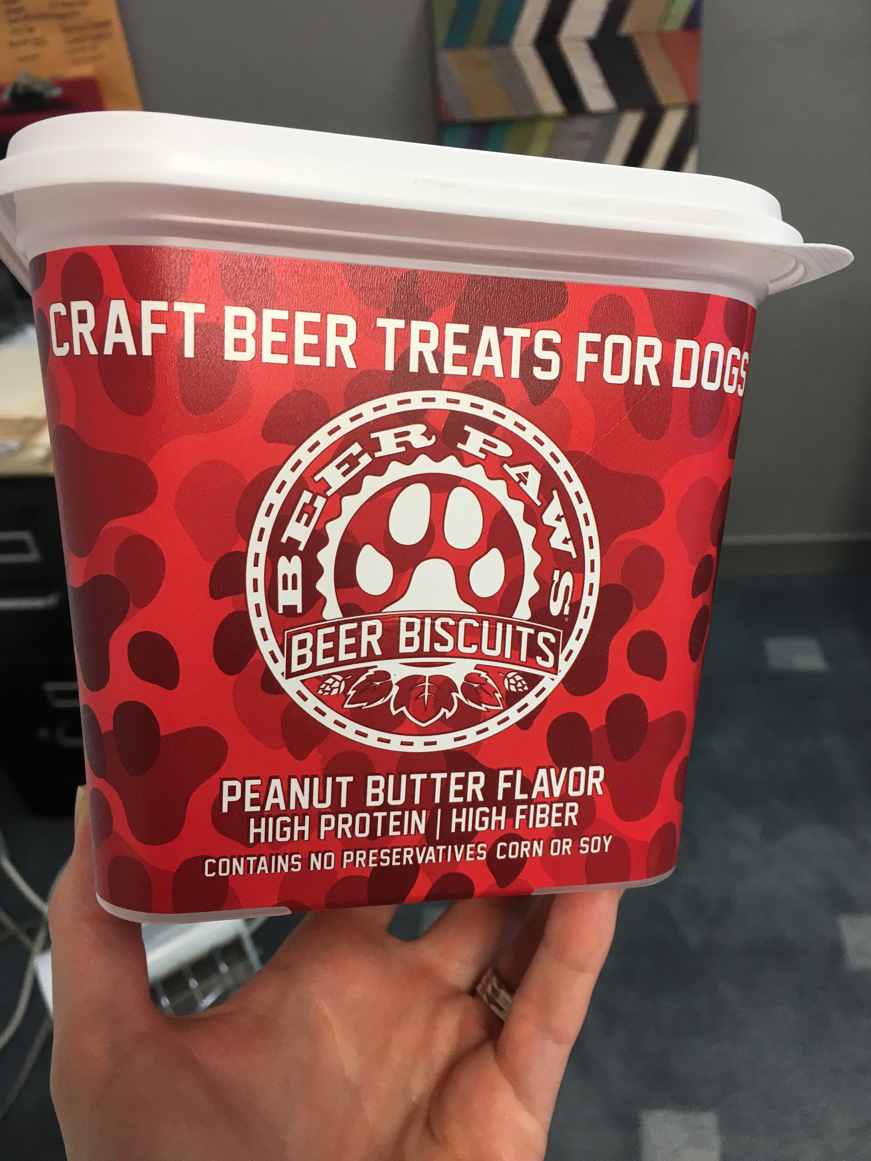 Original Beer Paws Peanut Butter Flavor Beer Biscuits Craft Beer