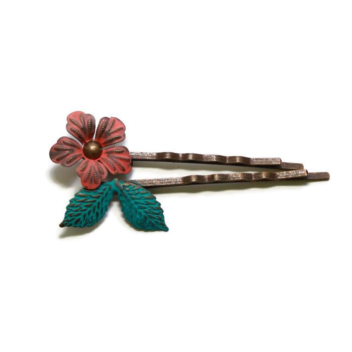 Perfect Bloom Hair Pins - Pair of 2 pins in 4 Color Choices