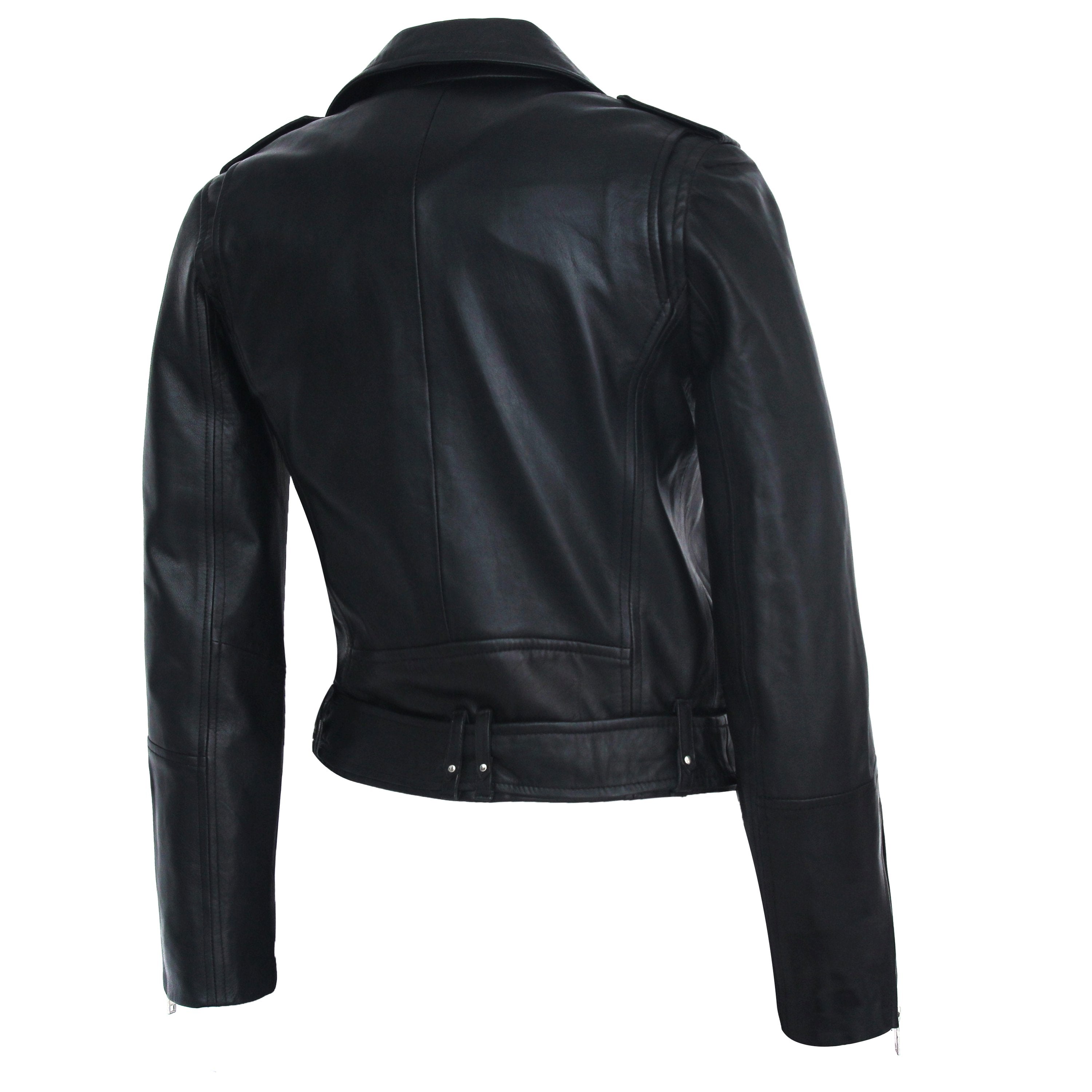 Womens Moto Nappa Leather Jacket