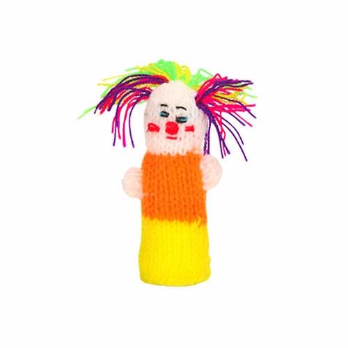 Birthday Clown Finger Puppet (4) | White Atalanta