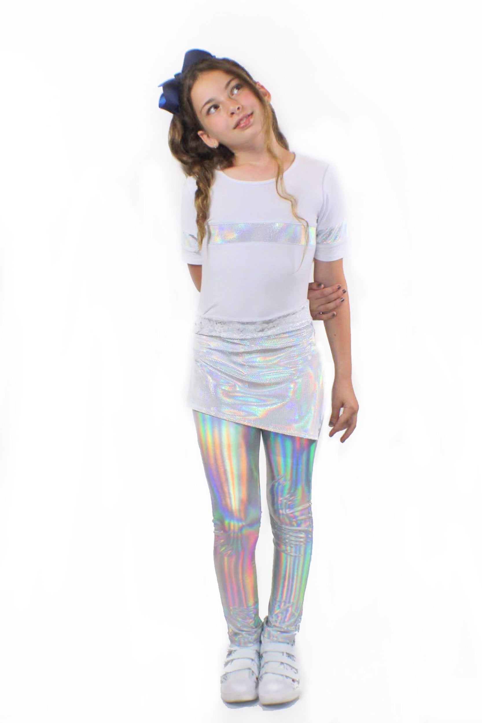 Mia, dizzy unicorn stretch Pants | Sky Blue Beech