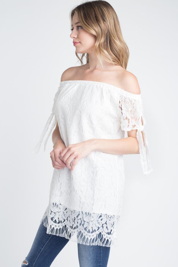 Women's Off shoulder Lace Top