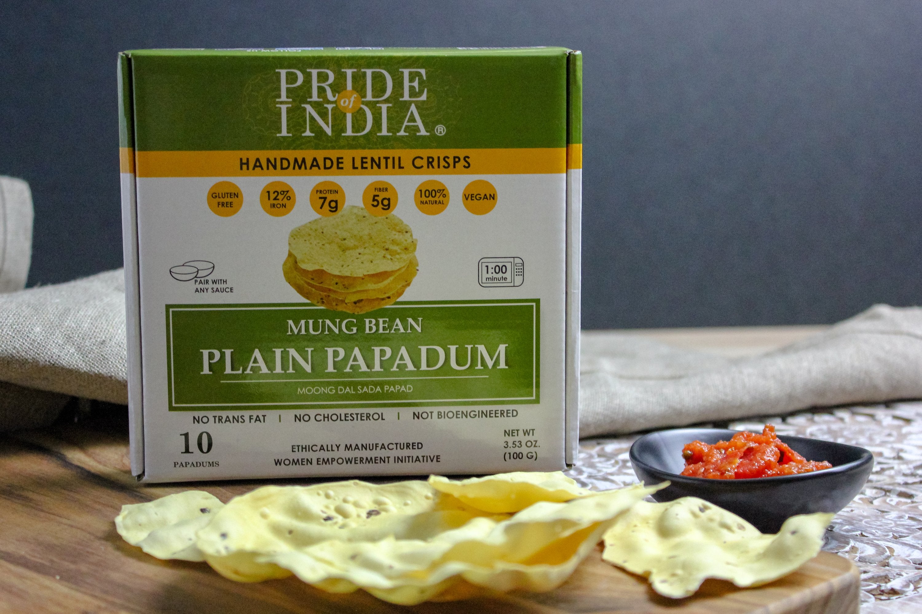 Plain Mung Bean Sada Papadum Lentil Crisp