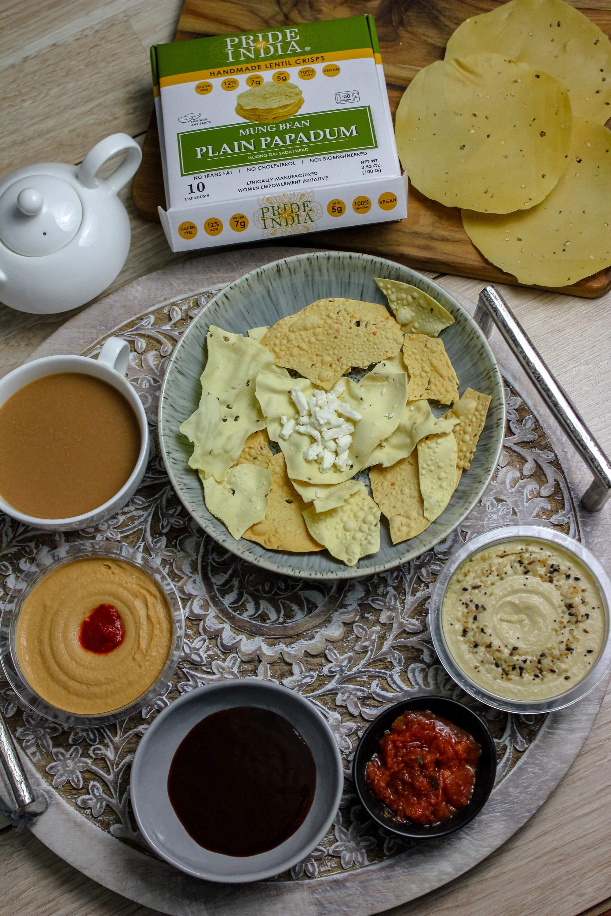 Plain Mung Bean Sada Papadum Lentil Crisp