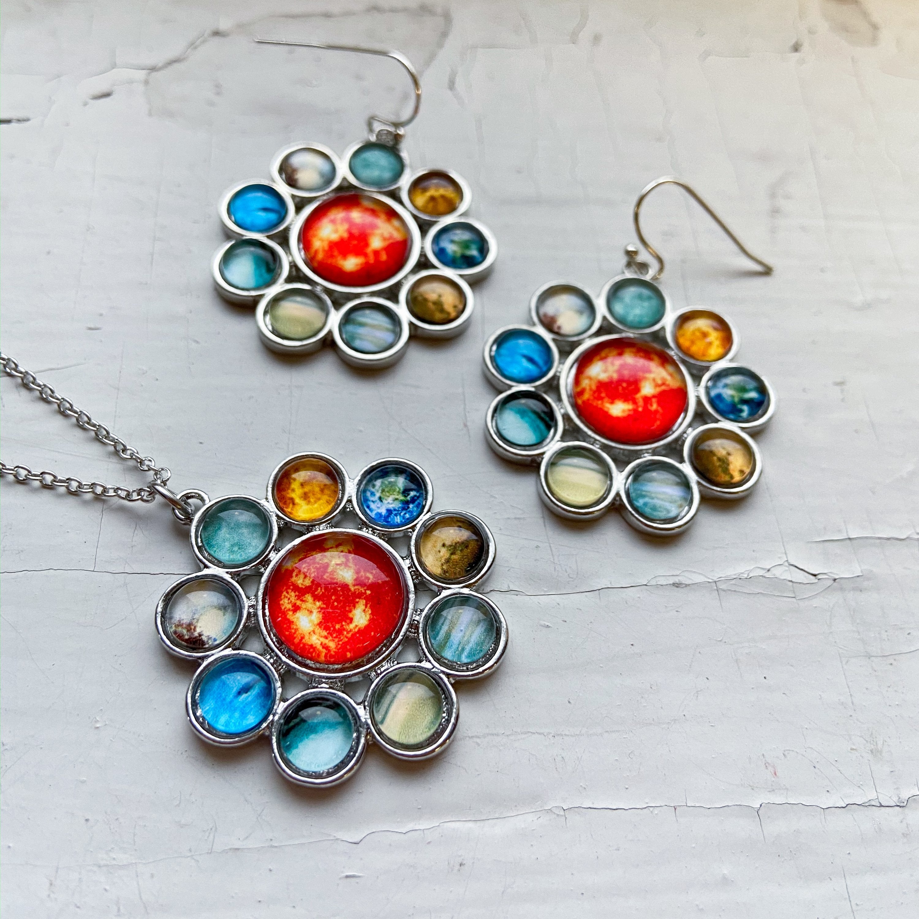 Solar System Halo Jewelry Set | Purple Eunostus