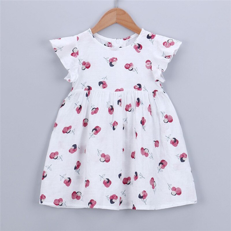 Infant Kid Baby Girls Dress Summer Clothes Floral