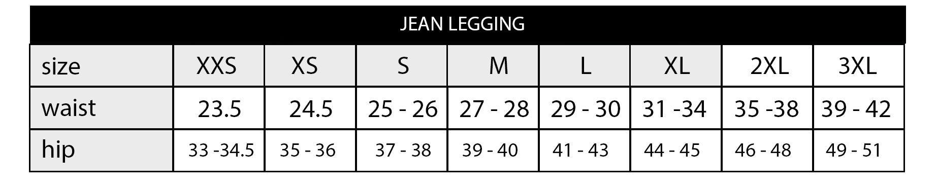 Jean White Blue Ombre Leggings