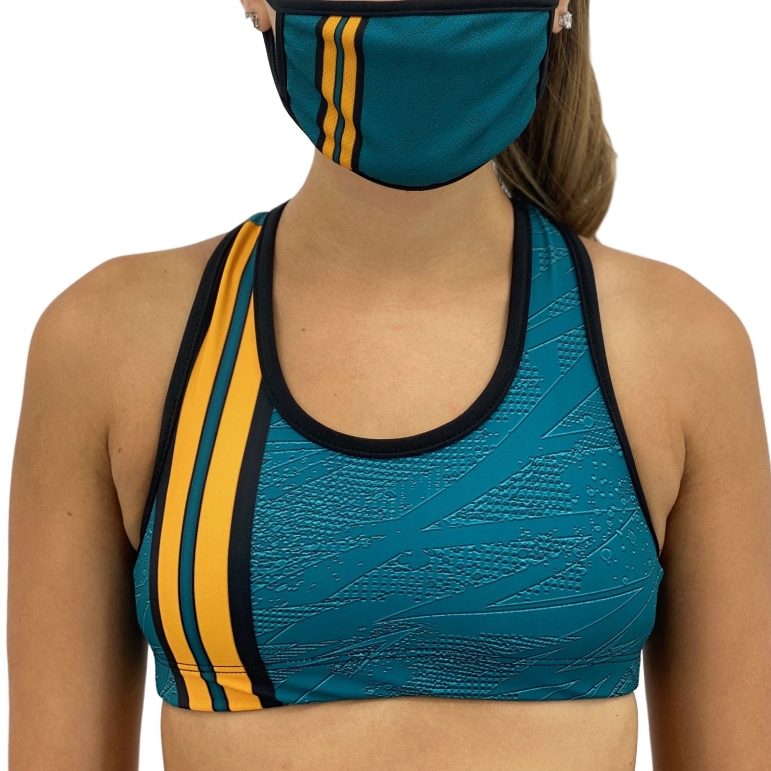 Jacksonville Football Sports Bra | Orange Poppy