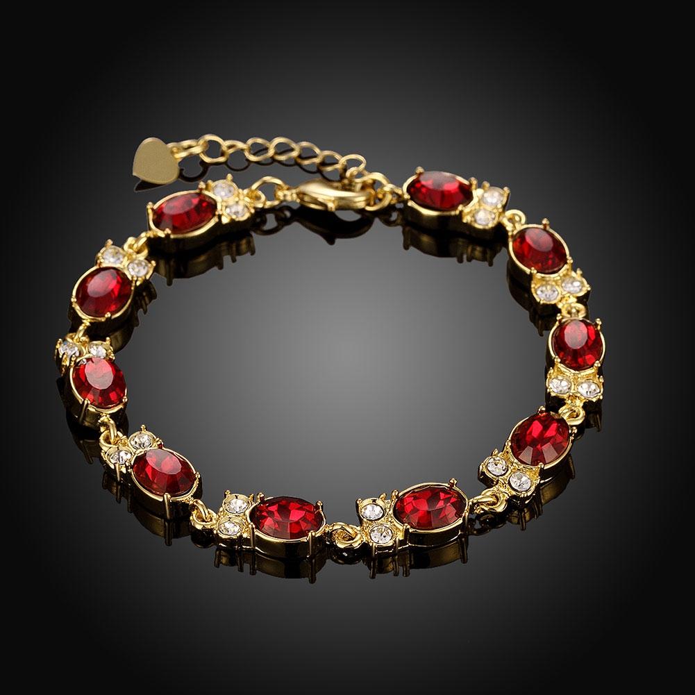 Drancy 18K Gold Plated Bracelet Made with Austrian Crystals