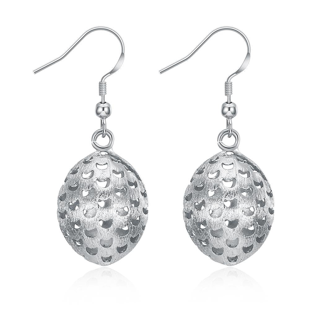 Granada Drop Earring in 18K White Gold Plated