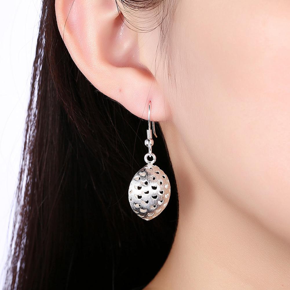 Granada Drop Earring in 18K White Gold Plated | Silver Milo