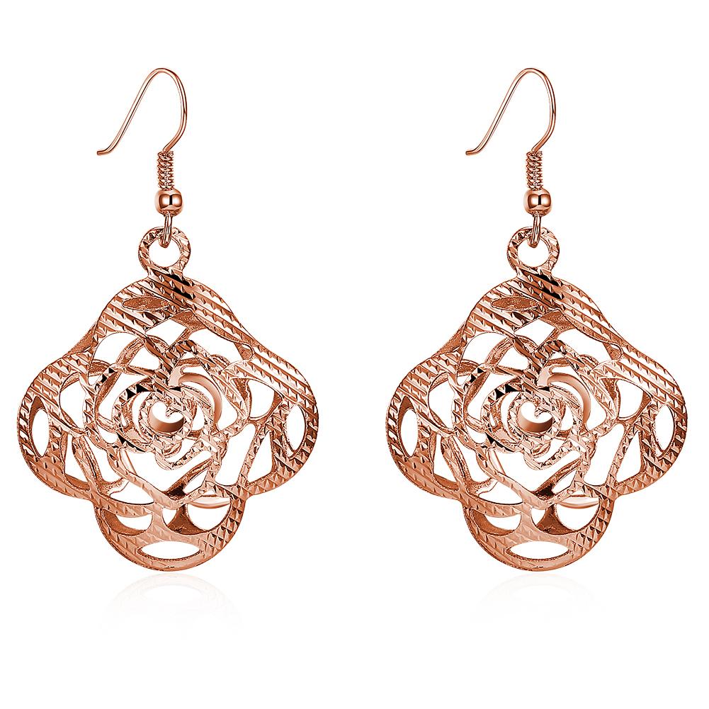 Palma Drop Earring in 18K Rose Gold Plated