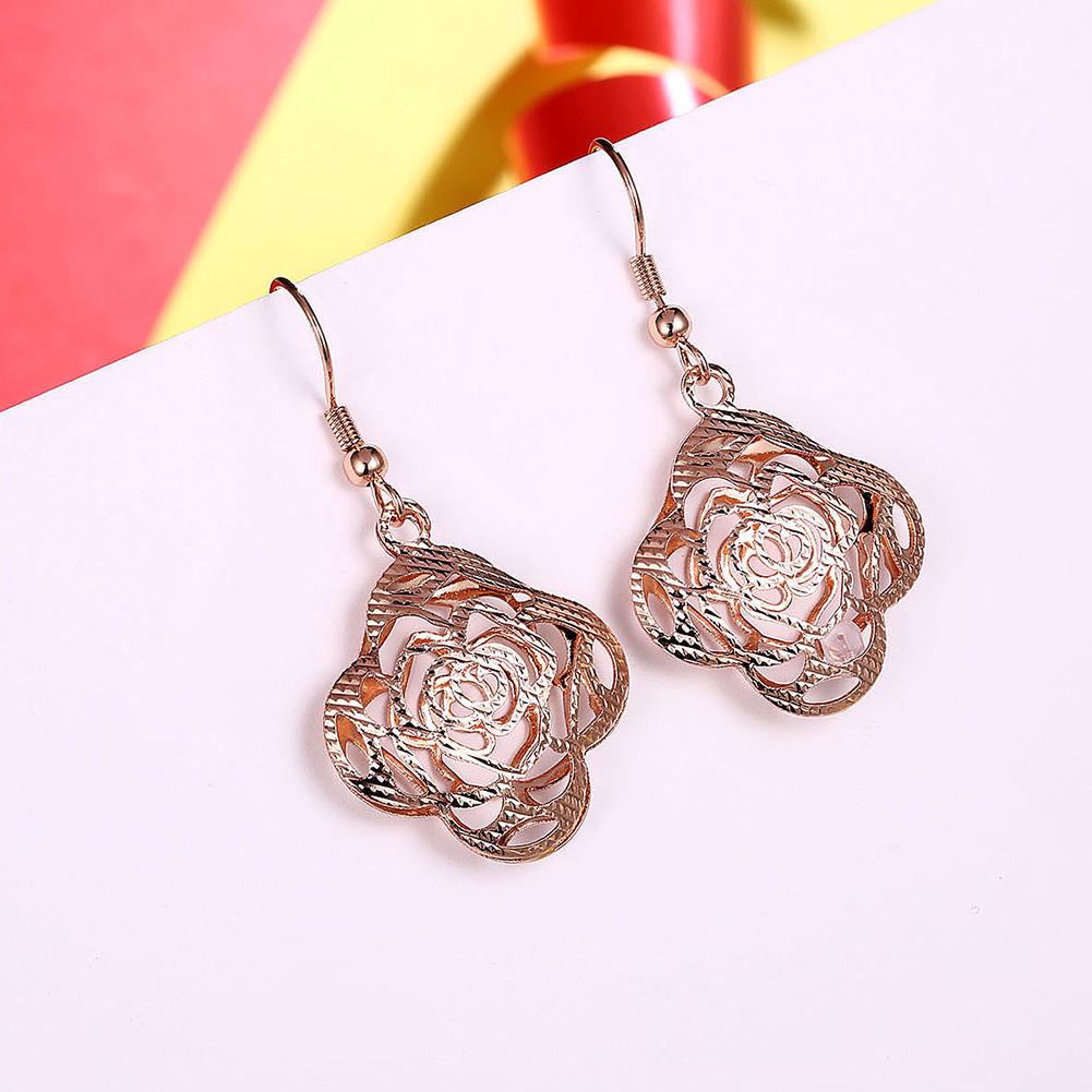 Palma Drop Earring in 18K Rose Gold Plated