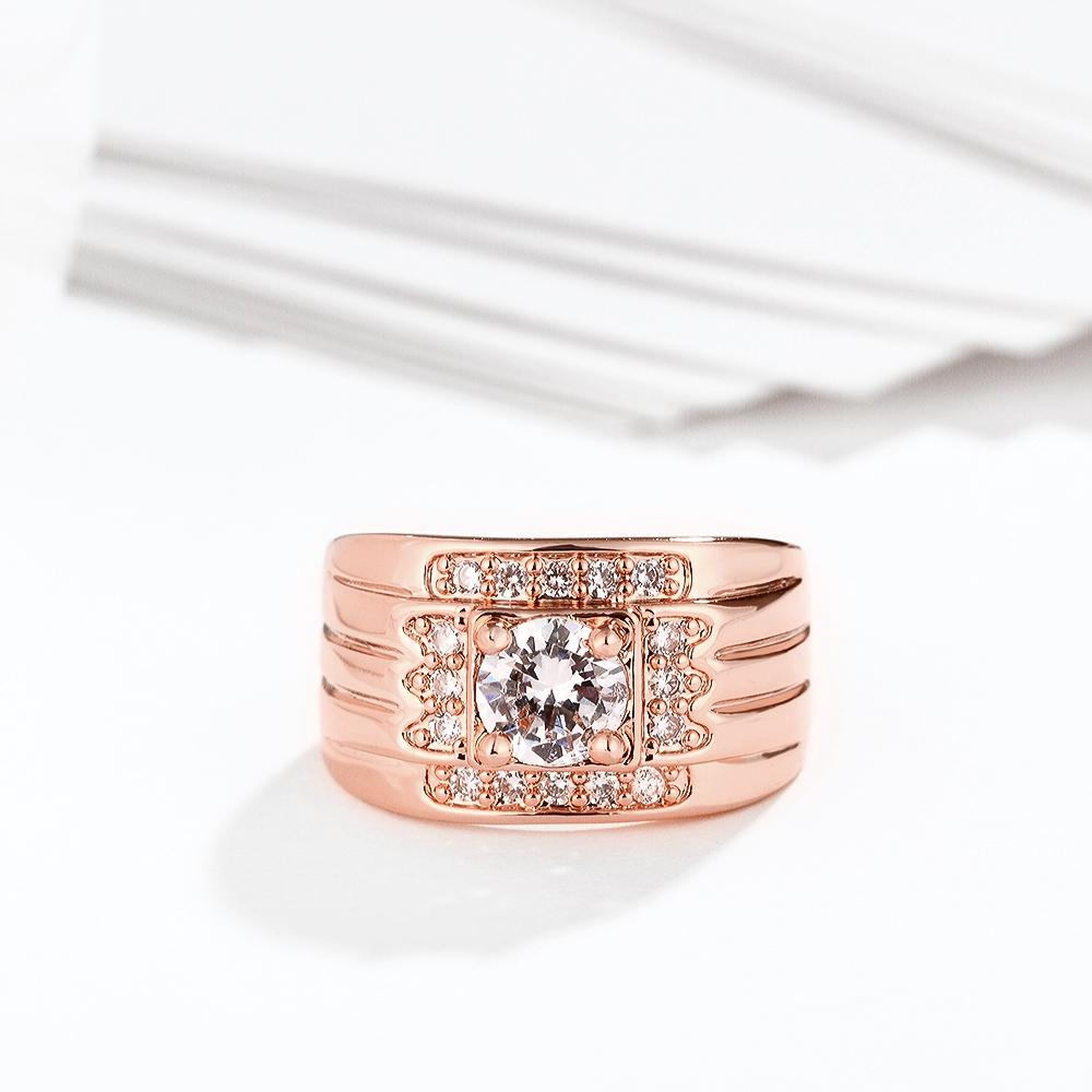 18K Rose Gold Plated Judith  Ring made with  Crystals