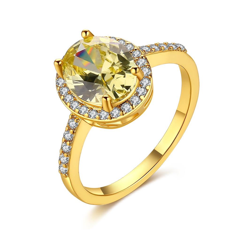 18K Gold Plated Lolita Ring made with  Crystals | Silver Milo