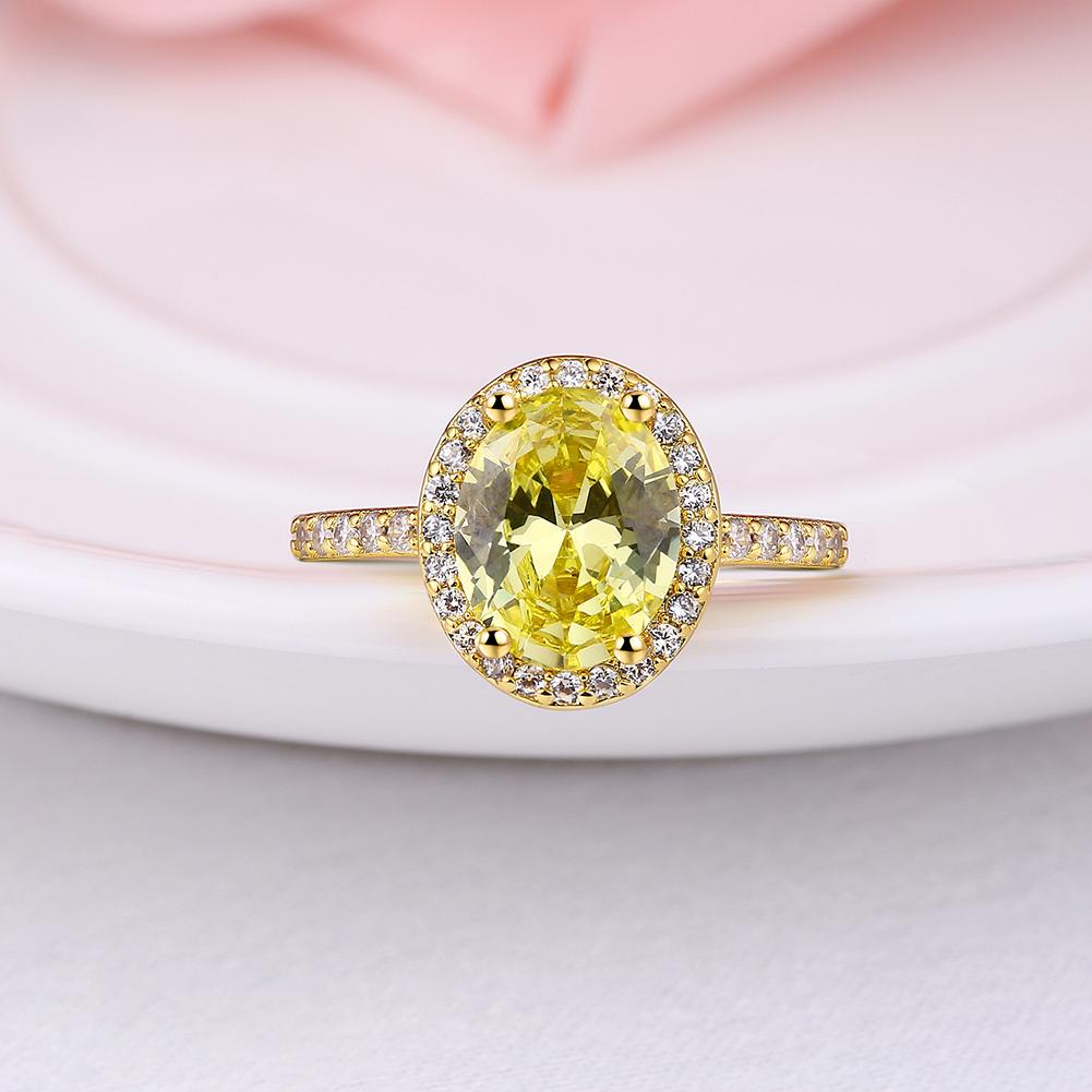 18K Gold Plated Lolita Ring made with  Crystals