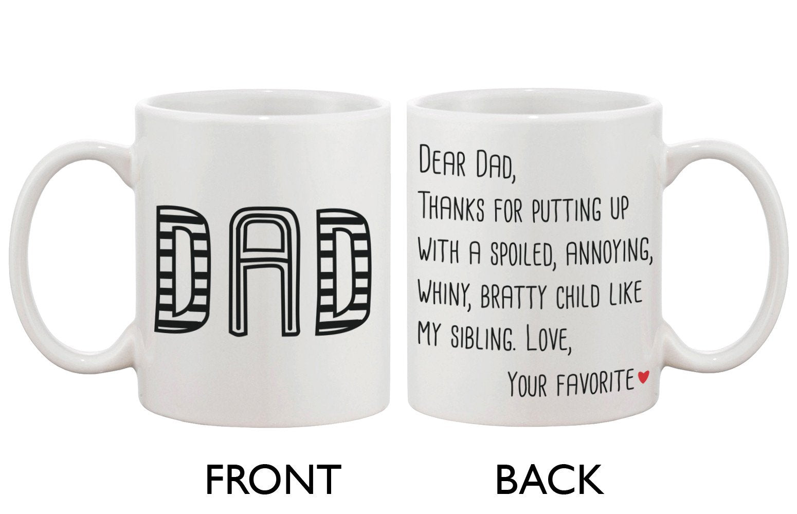 Father's Day Mug for Dad - From Your Favorite | Teal Tiger