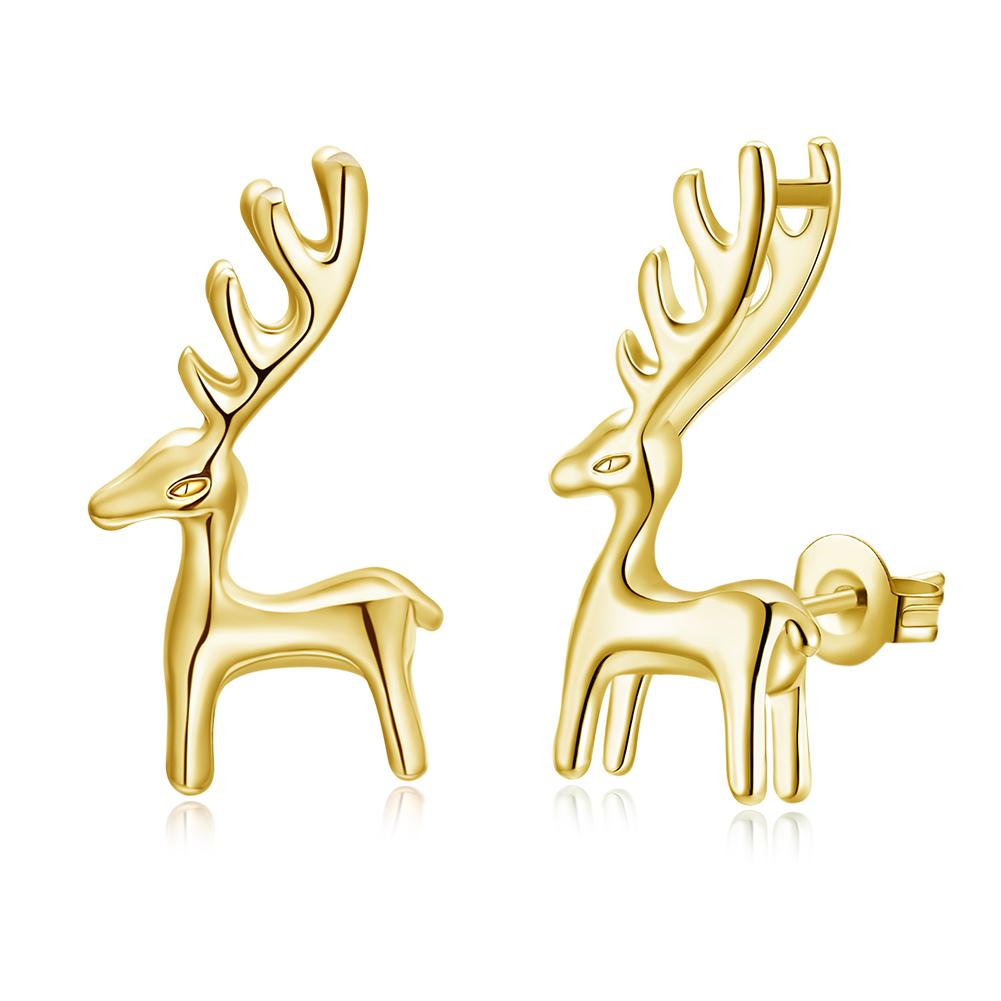 Stud Earring in 18K Gold Plated | Silver Milo