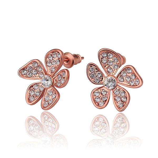 Flower Stud Earring in 18K Gold Plated | Silver Milo