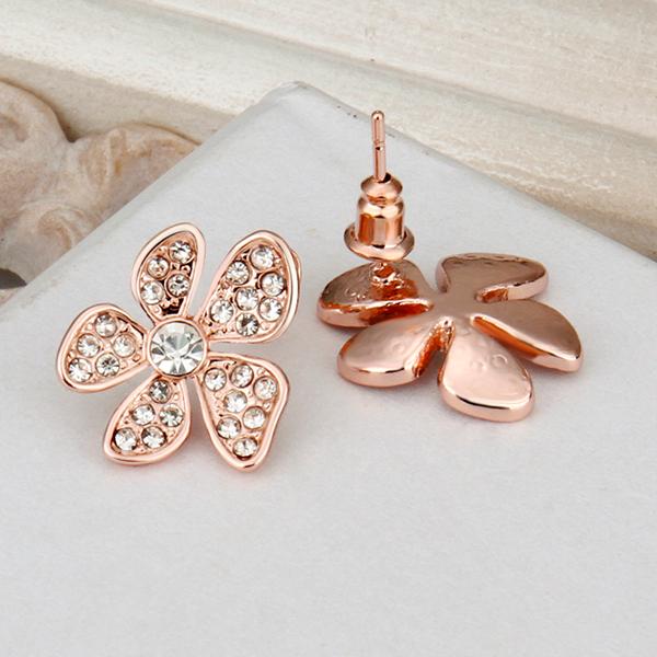 Flower Stud Earring in 18K Gold Plated