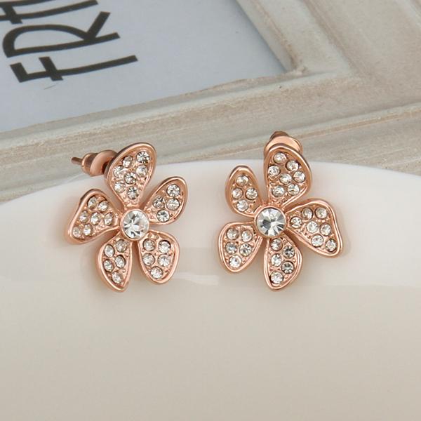 Flower Stud Earring in 18K Gold Plated