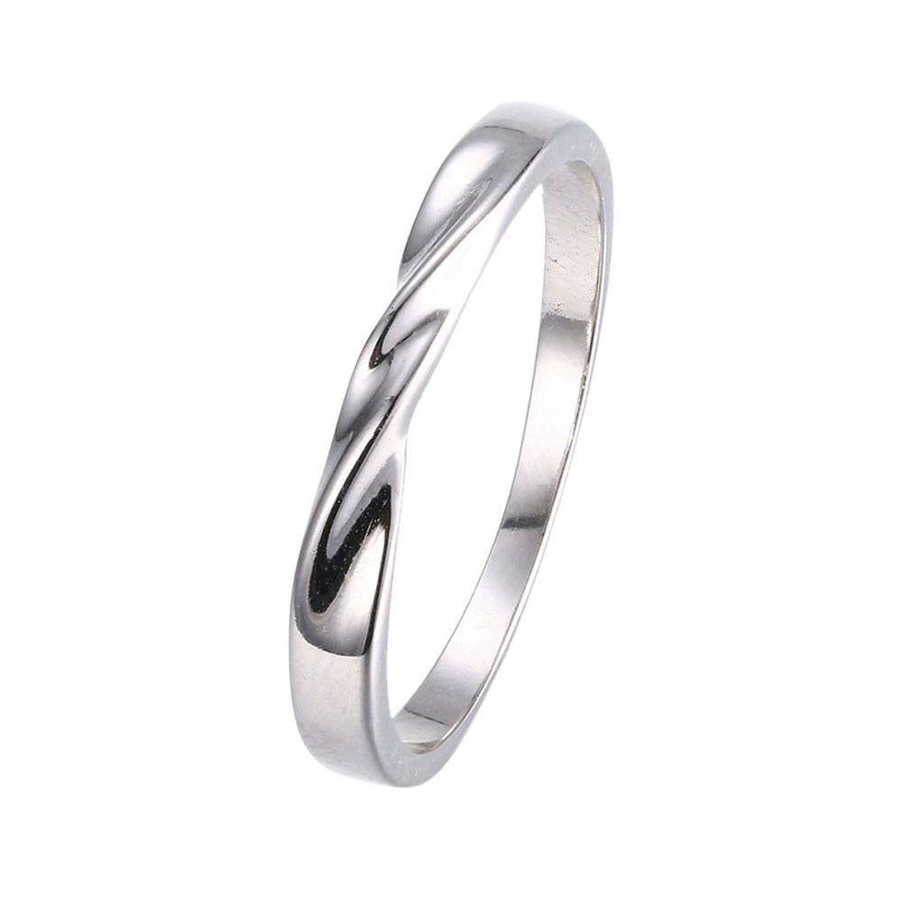 Thin Design Silver Plating Abstract Sketched Ring | Silver Milo