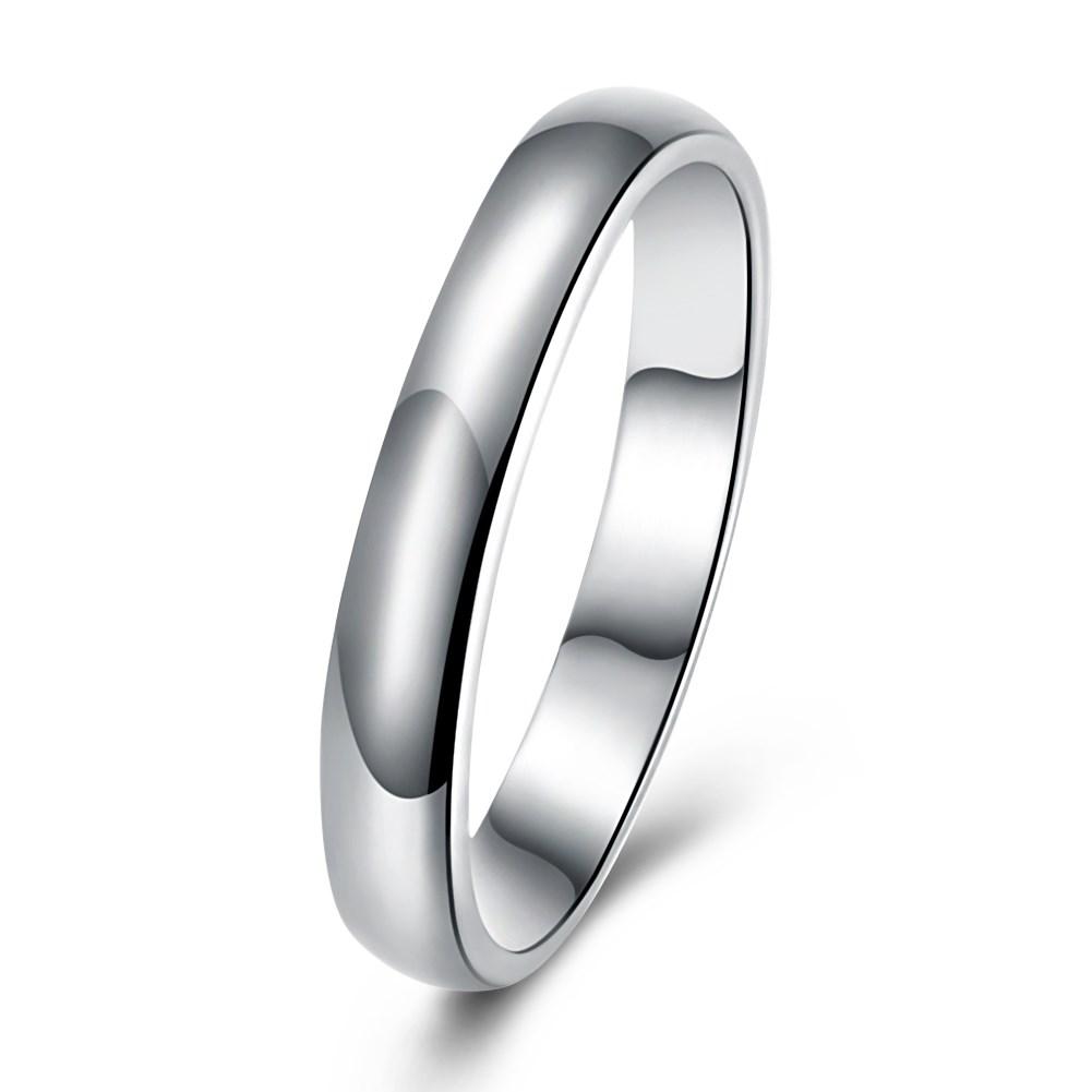 Sleek Silver Plating Classical Unisex Band Ring | Silver Milo