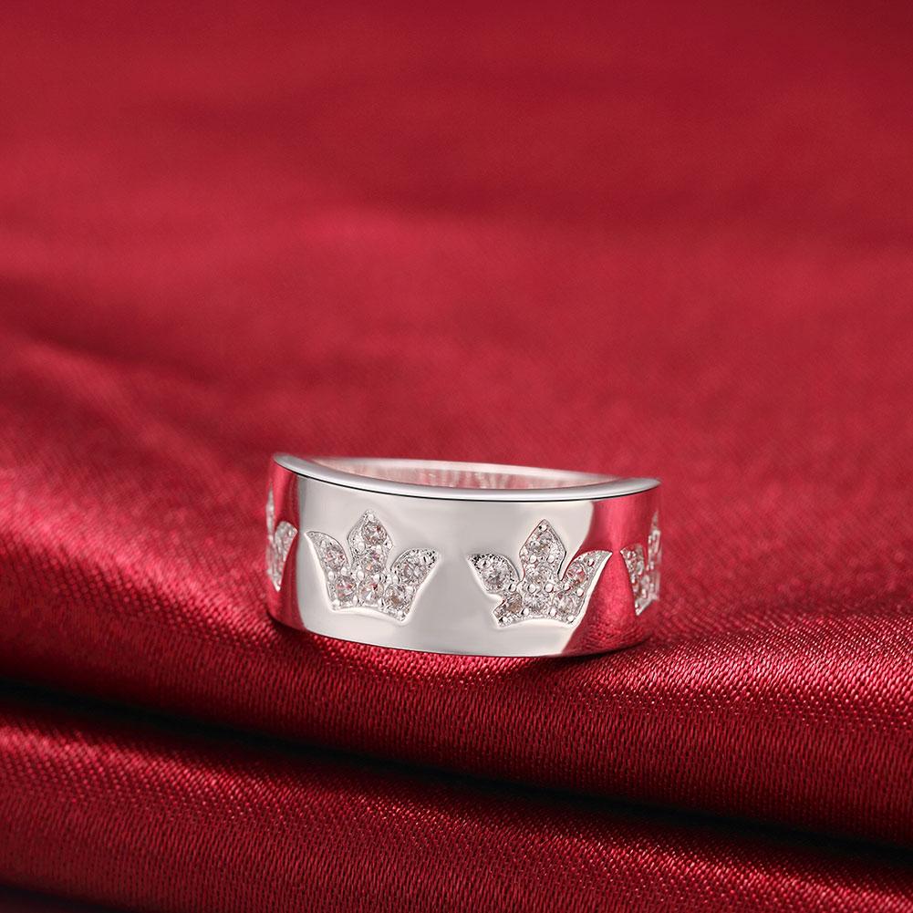 White  Elements Multi-Crown Band Ring