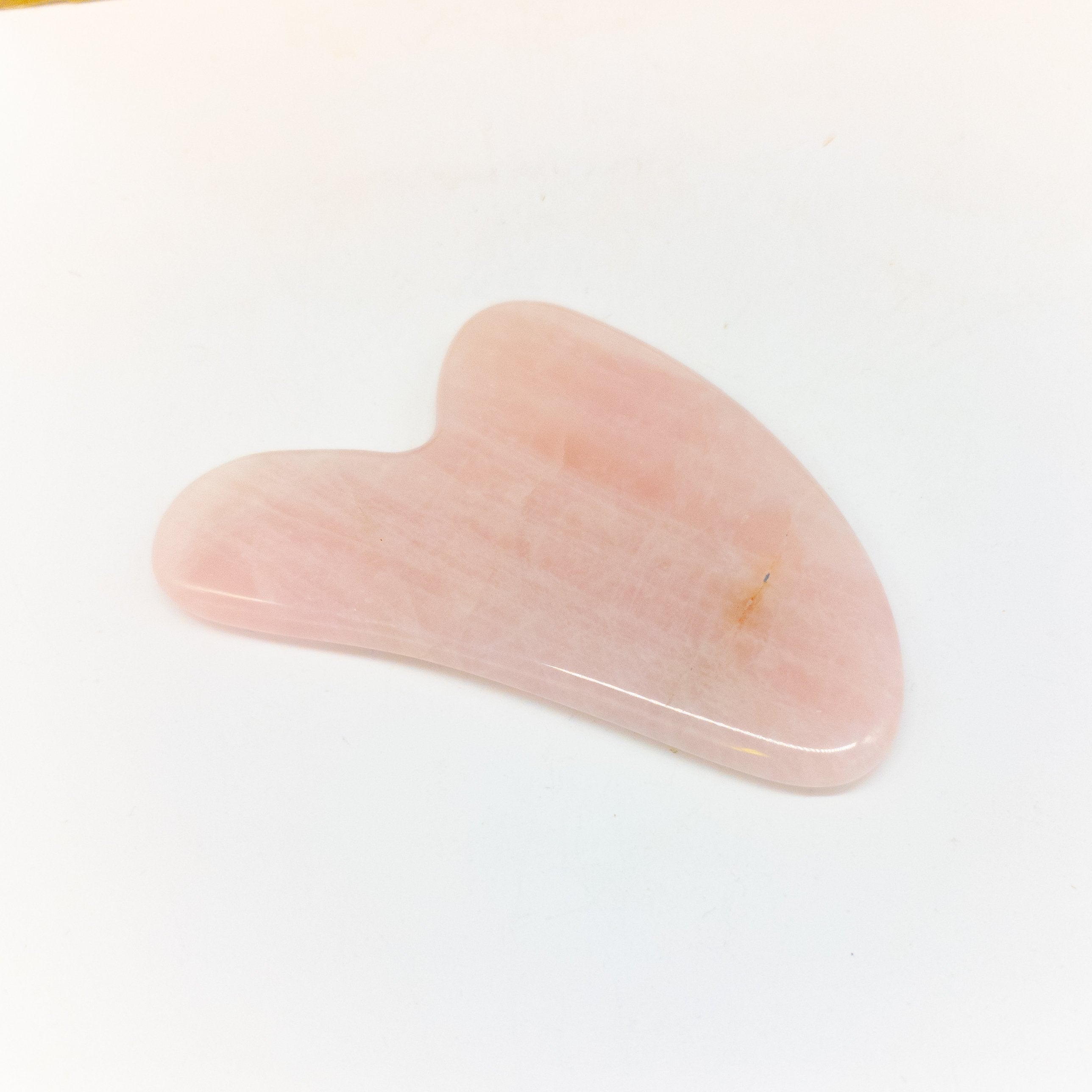 Rose Quartz Gua Sha Massage Tool | Pink Corydalis