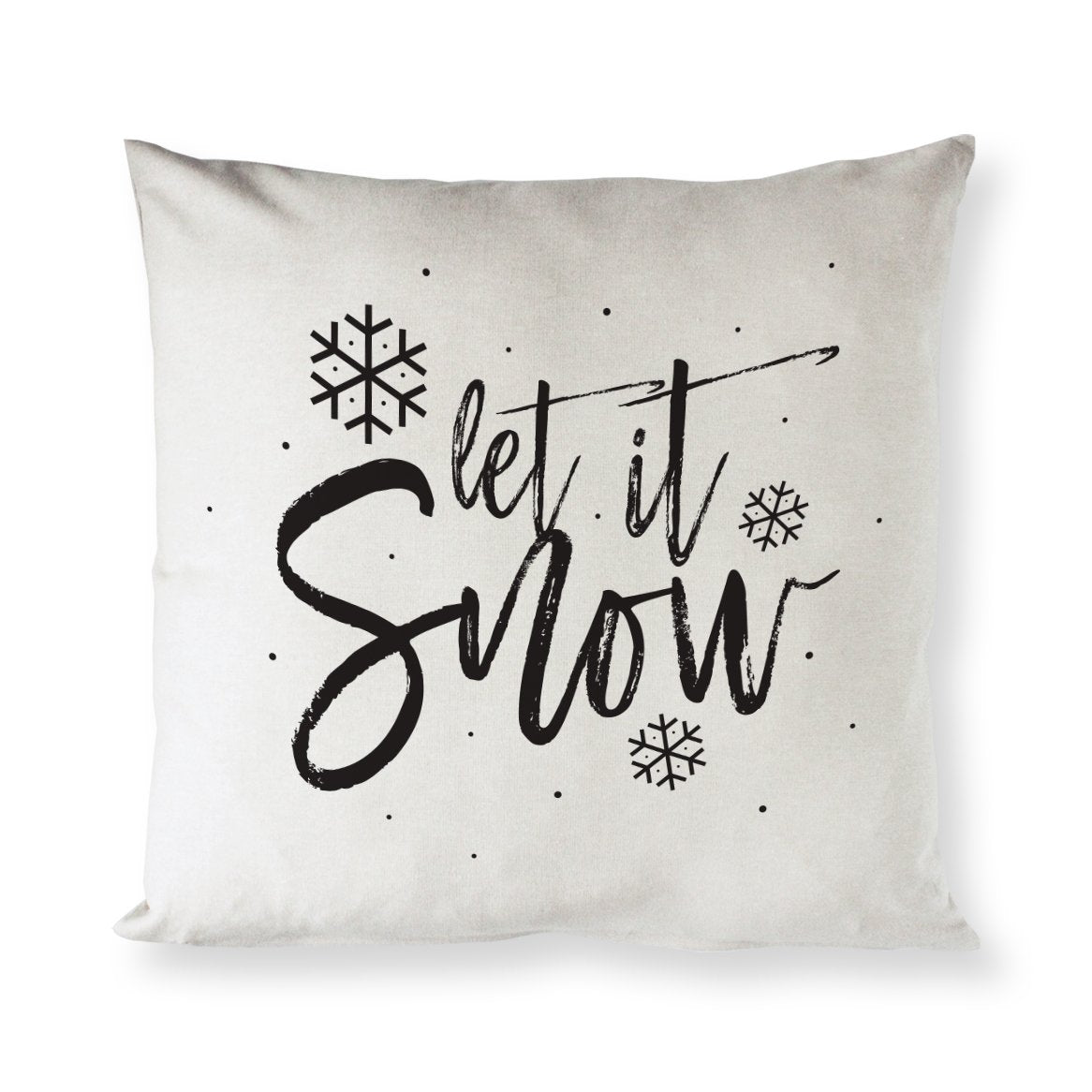 Let It Snow Christmas Holiday Pillow Cover