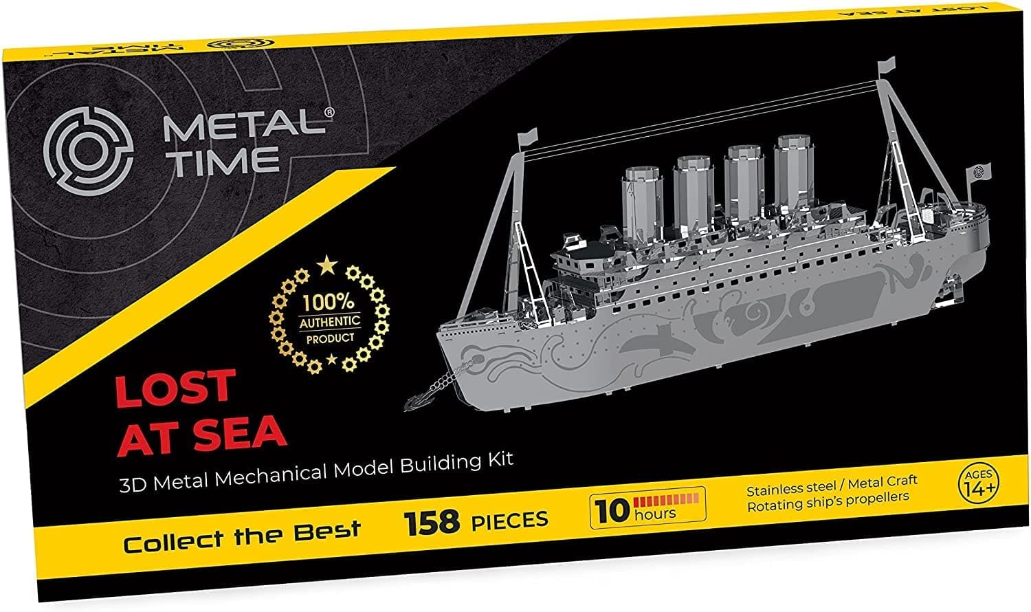 "LOST AT SEA OCEAN SHIP" Metal Model Kit