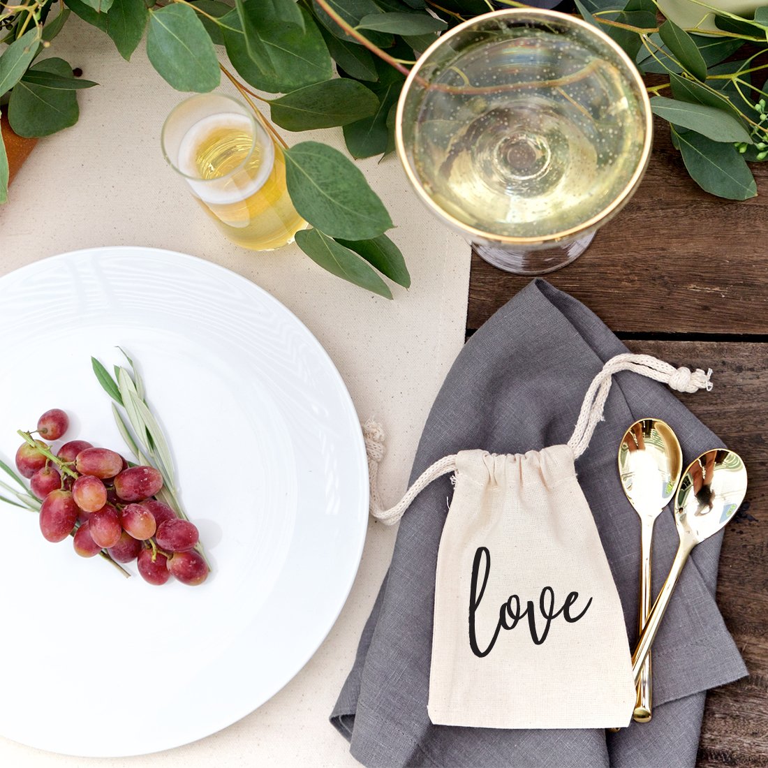 Love Wedding Favor Bags, 6-Pack