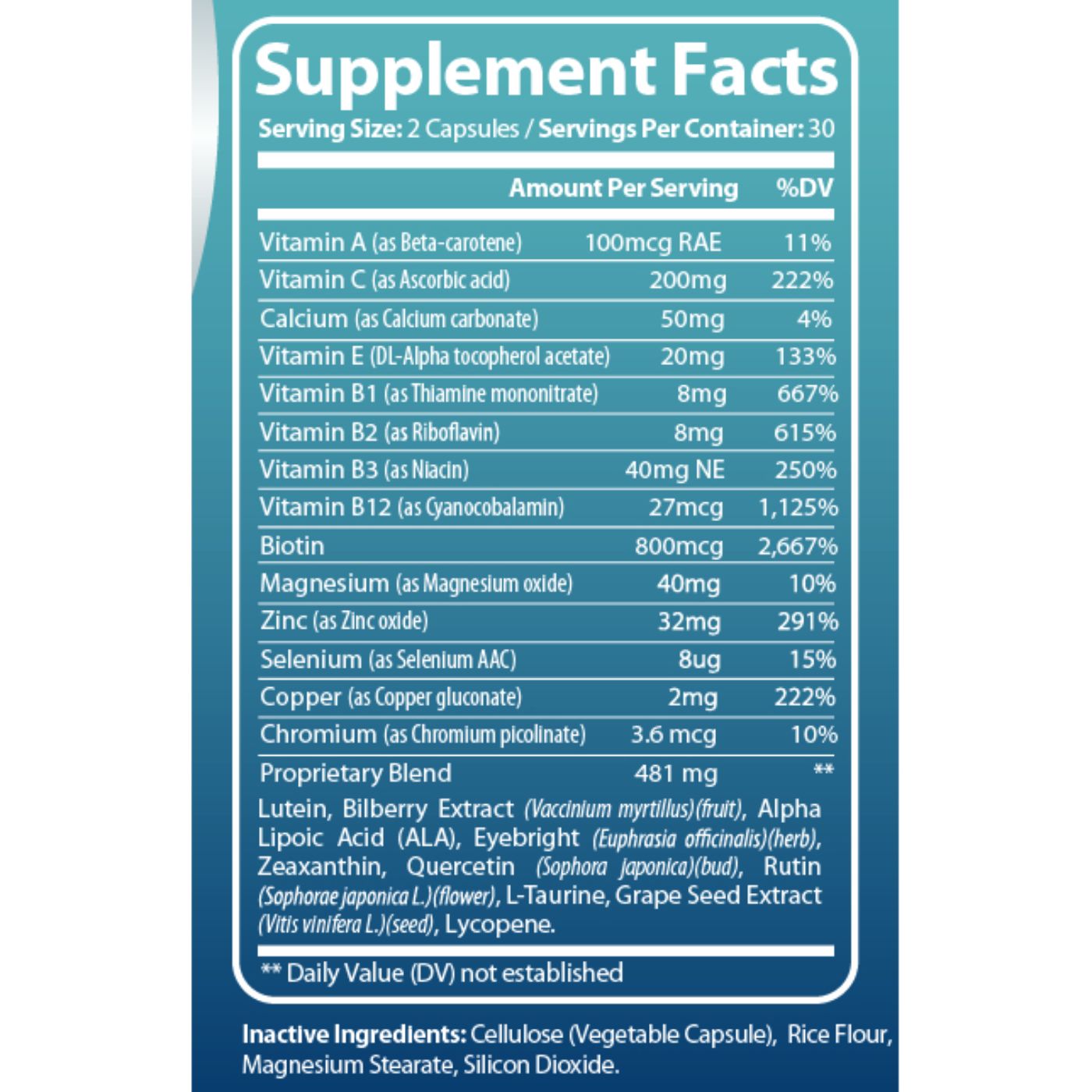 Luma Vision Eye Vitamins with Lutein to Support Eye Strain, Dry Eyes