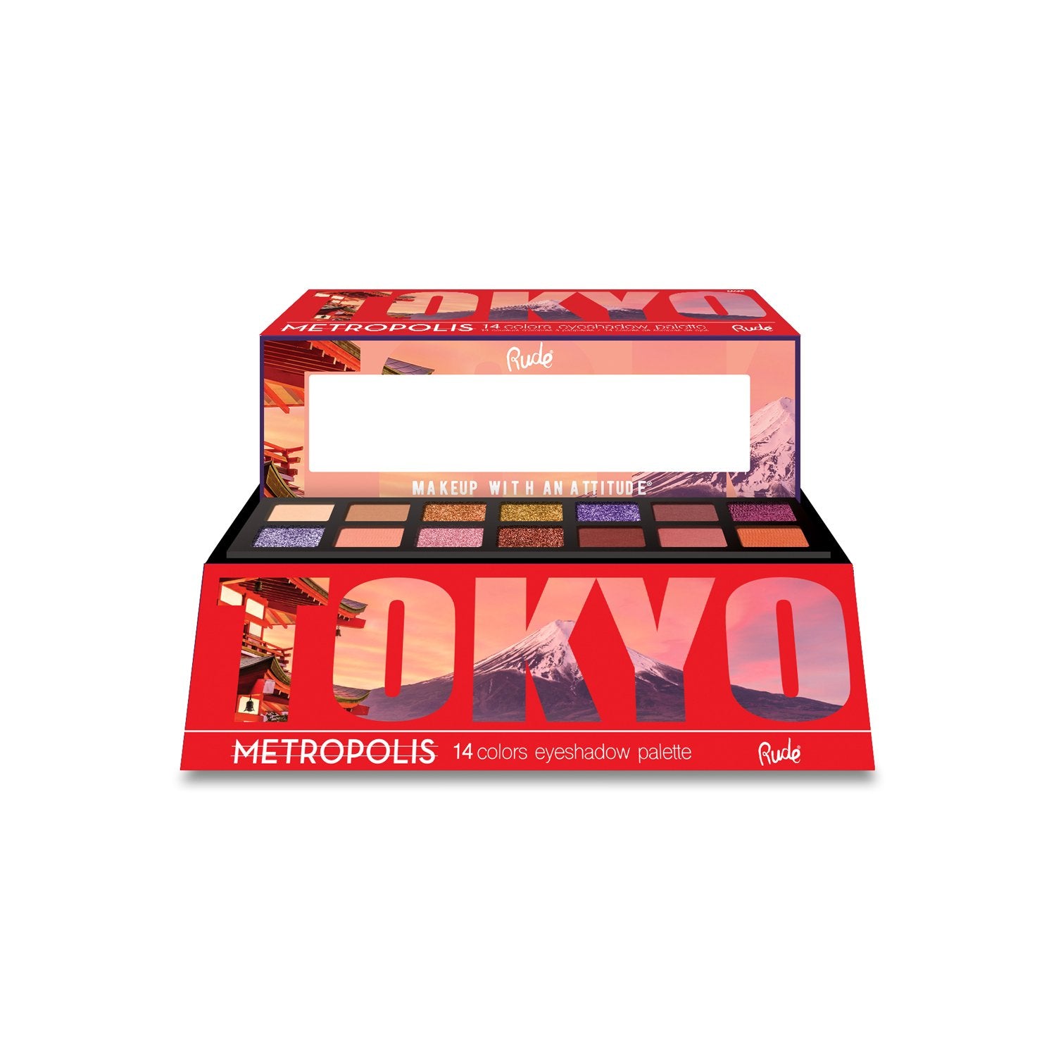 Metropolis - Tokyo Eyeshadow Display Set, 24 pcs | Gold Thanatos