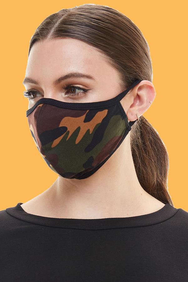 USA Made Camouflage fashion washable reusable breathable fabric ear