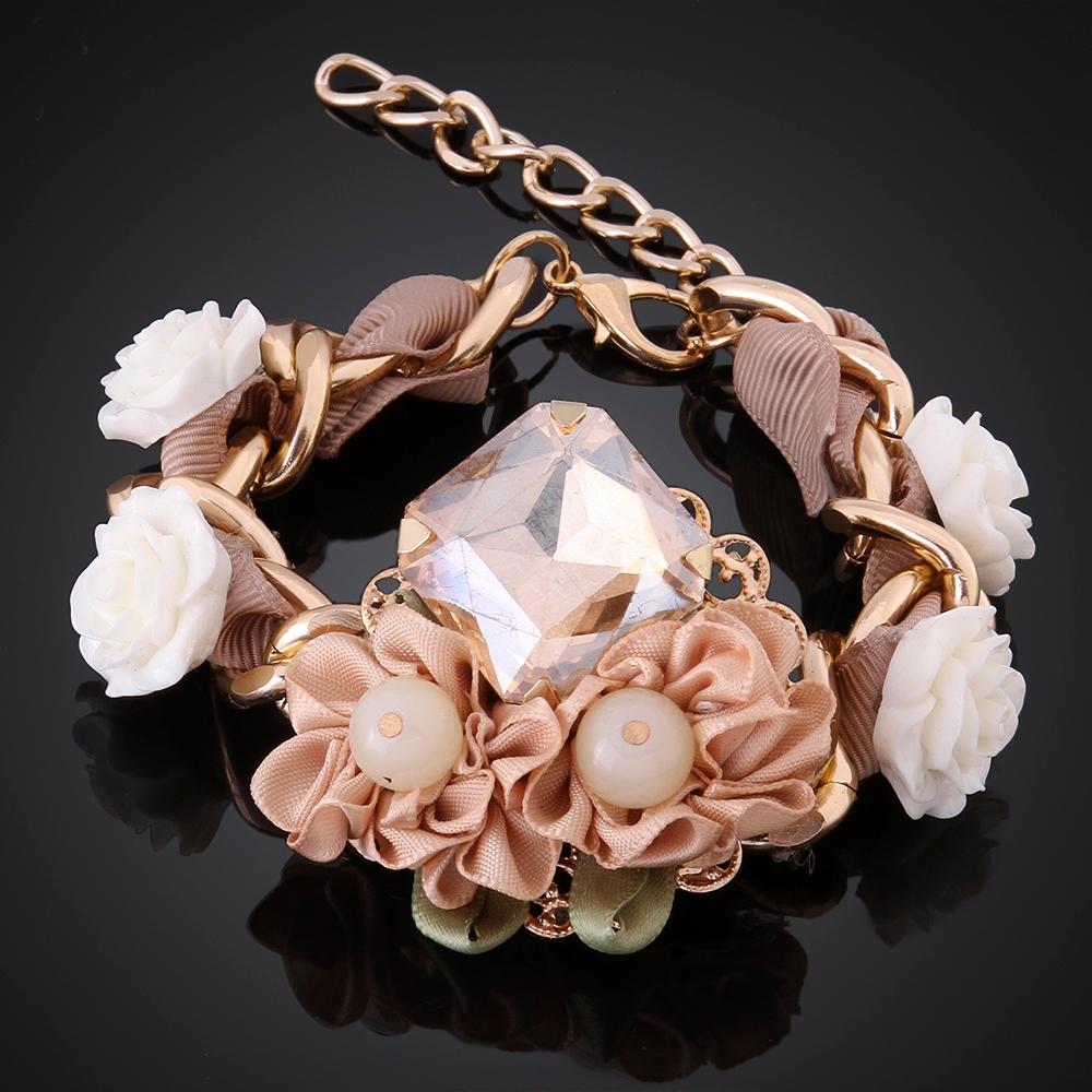 Flower 18K Gold Plated Bracelet | Silver Milo