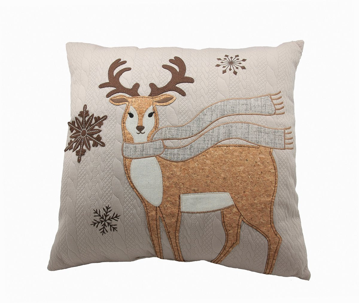 Cozy Reindeer Pillow, 18"x18", ML16355